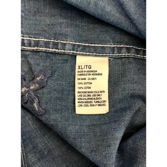 American Eagle Outfitters Men XL Athletic Fit Blue TINY HOLE - Picture 5 of 13